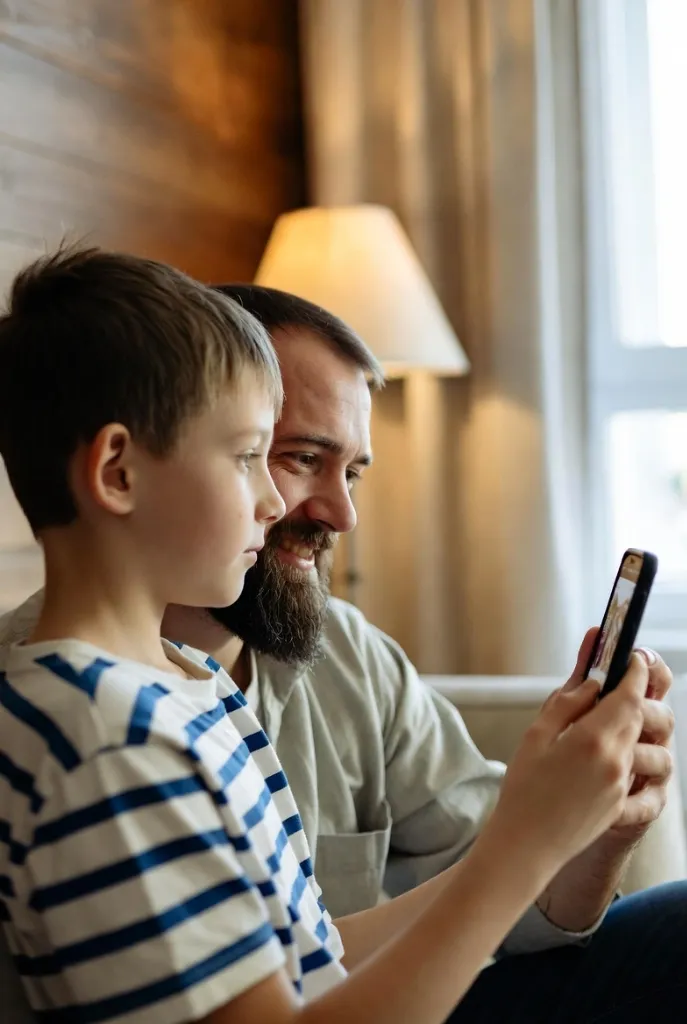 Copil citind o poveste magică personalizată